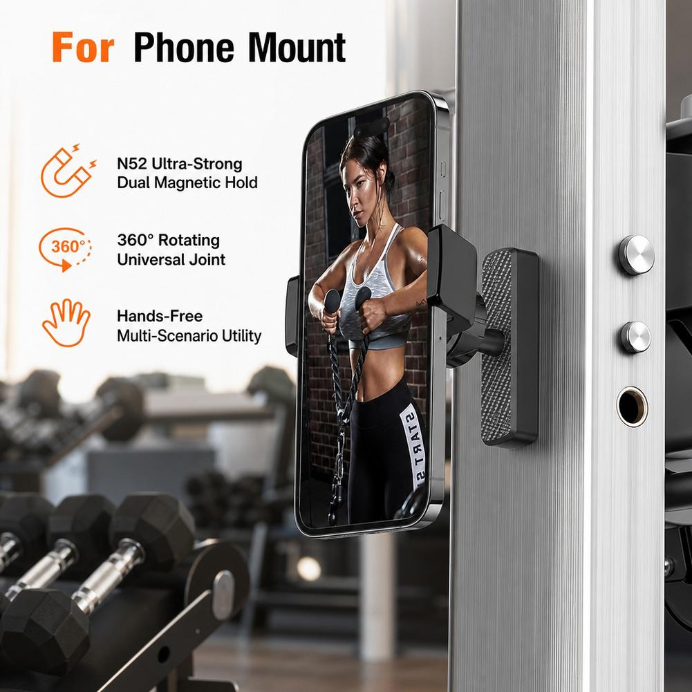 Phone Accessory - Magnetic Phone Holder for Gym 360°