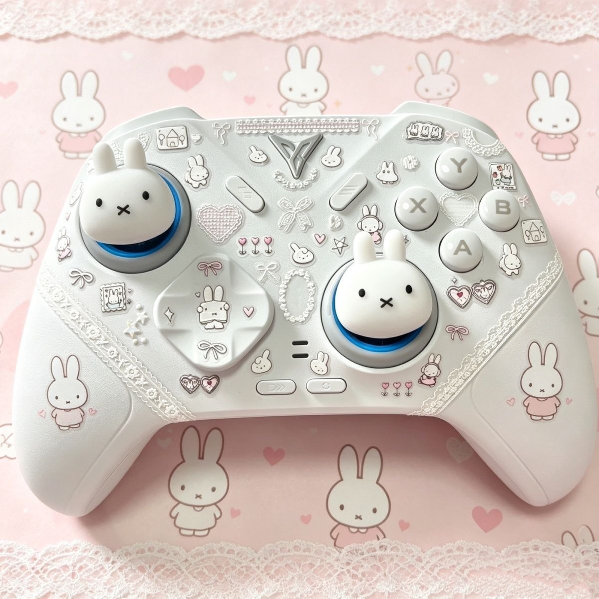 Gaming Controller Phone - Cartoon Miffy Rabbit Cat Paw Thumb