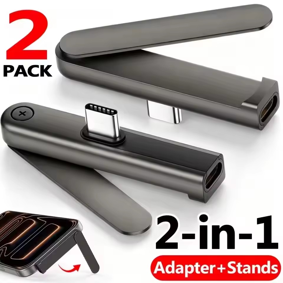 Phone Accessories Stand - 2/1PCS Portable USB C To 3.5mm