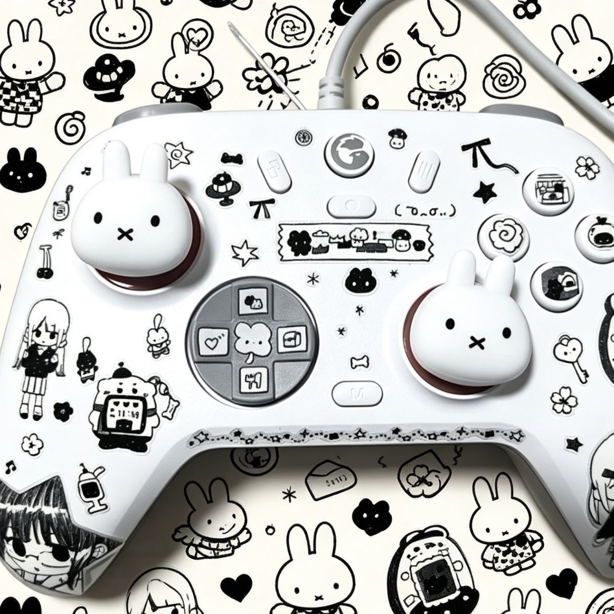 Cartoon Miffy Rabbit Cat Paw T - Gaming Controller Phone recension och pris