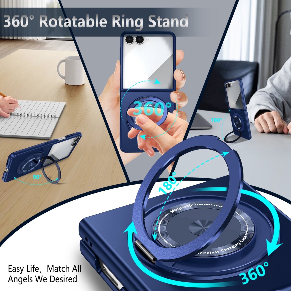 Magnetic Metal Rotate Ring Hol - Phone Accessories Popsocket recension och pris