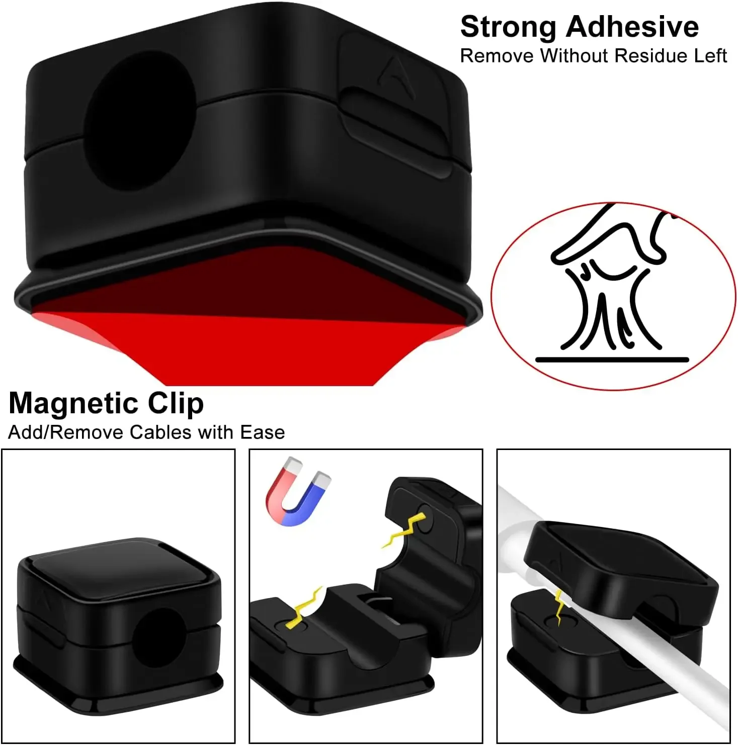Mini Cable Organizer Holder Ma - Cable Organizer Magnetic recension och pris