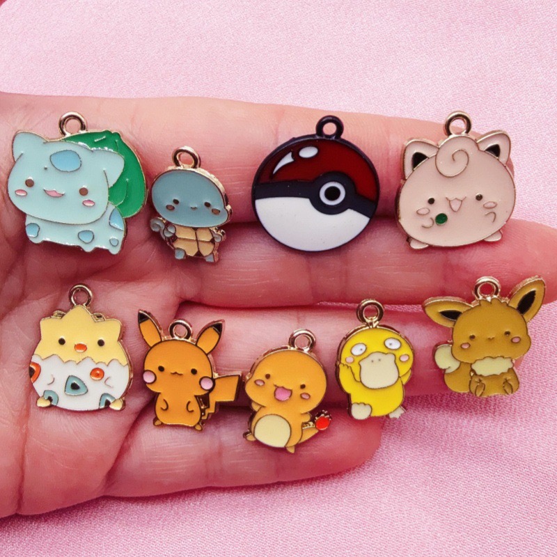 10pcs Cartoon Drip Oil Jewelry - Phone Accessory recension och pris