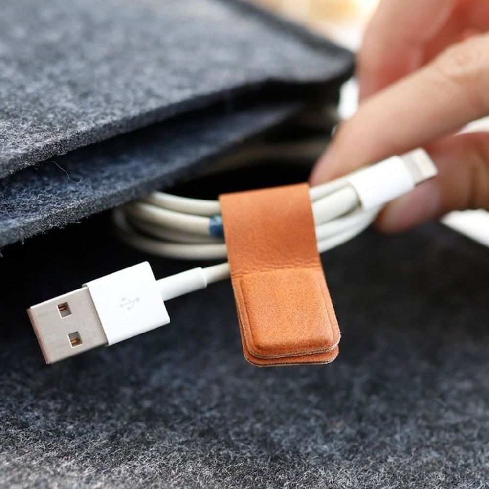 New Leather Earphone Cable Cli - Cable Organizer Magnetic recension och pris
