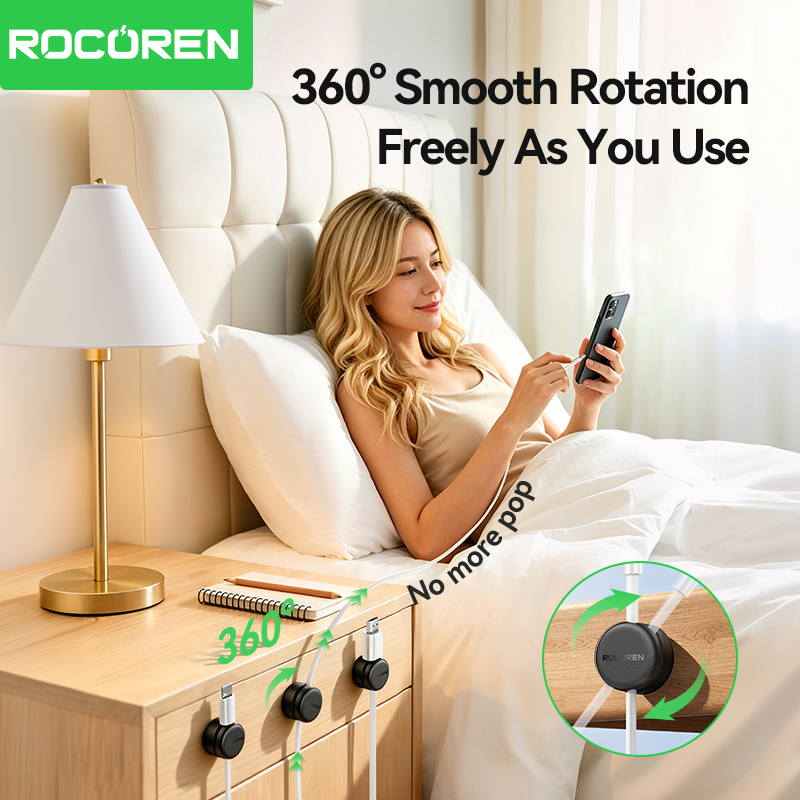 Rocoren Rotating Base Magnetic - Cable Organizer Magnetic recension och pris