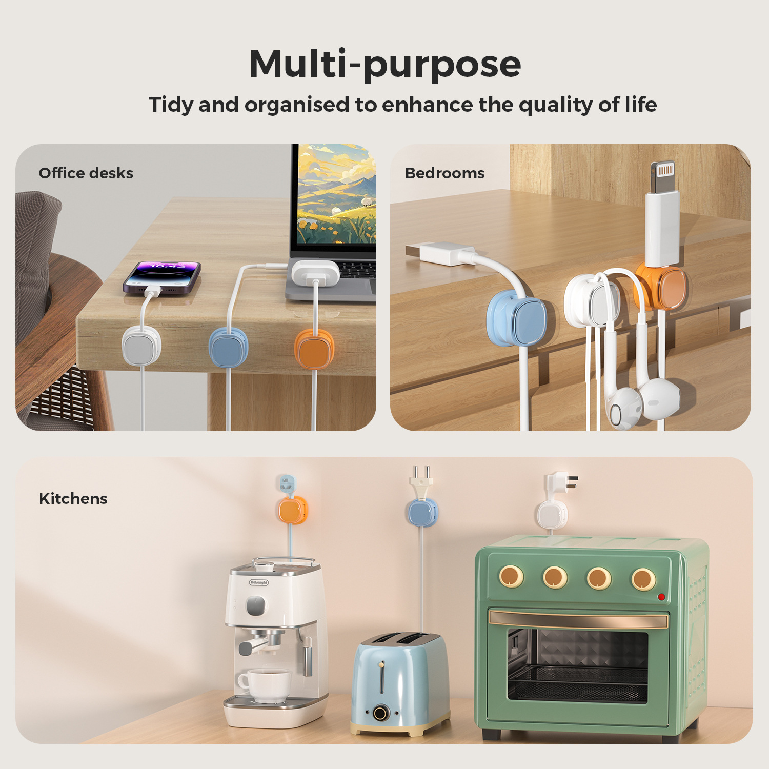adhesive cable organizer Cable - Cable Organizer Magnetic recension och pris