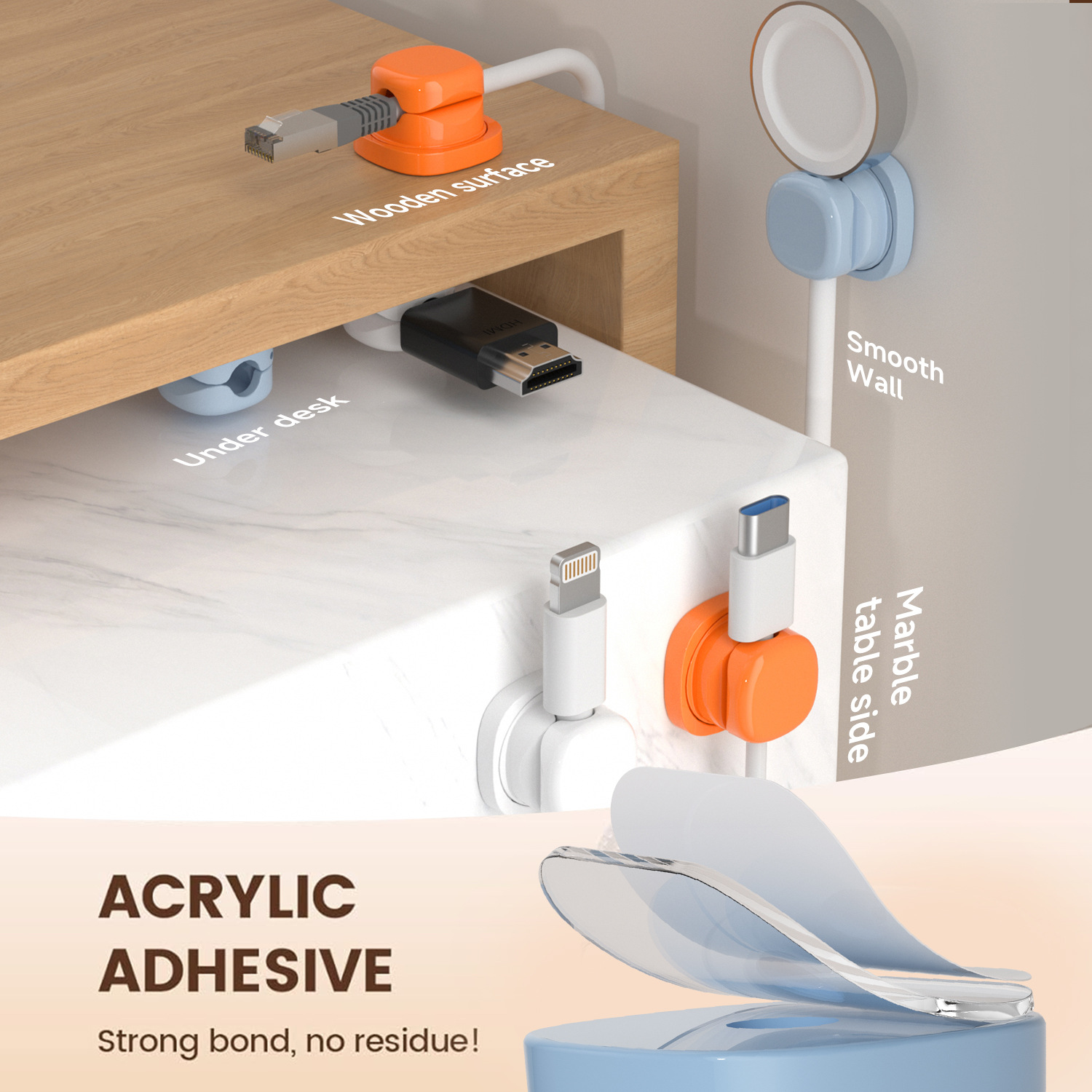 adhesive cable organizer Cable - Cable Organizer Magnetic recension och pris