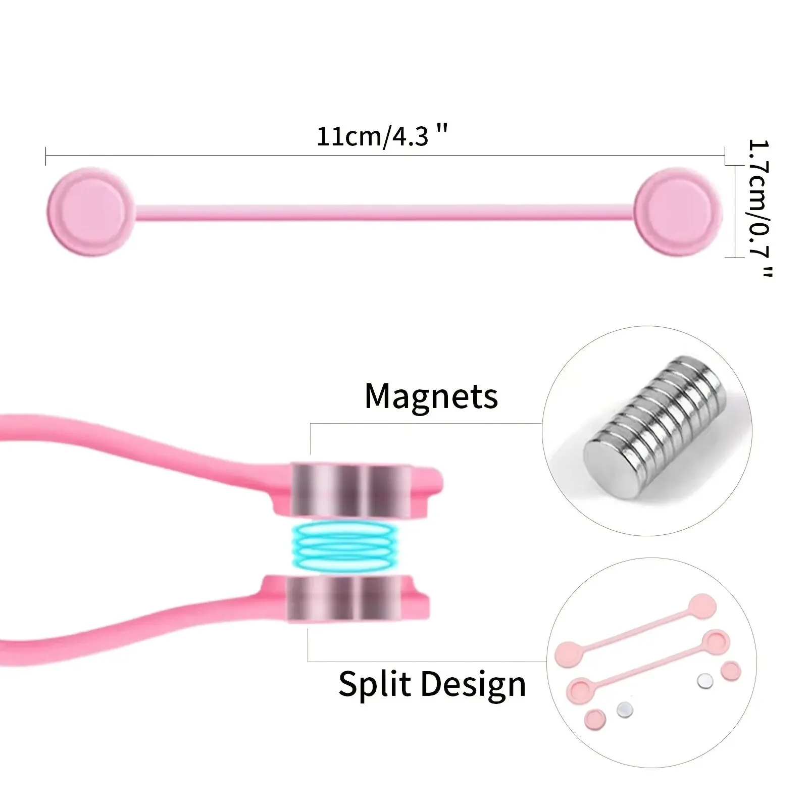 Magnetic Silicone Cable Ties,  - Cable Organizer Magnetic recension och pris