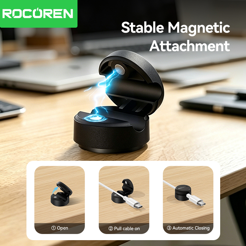 Rocoren Rotating Base Magnetic - Cable Organizer Magnetic recension och pris