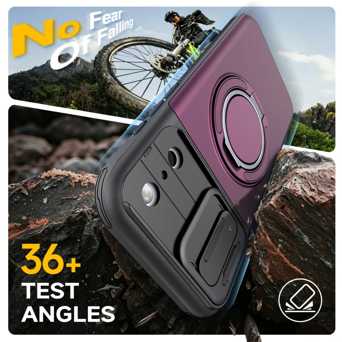 Luxury PC+TPU Armor Shockproof - Phone Accessories Popsocket recension och pris