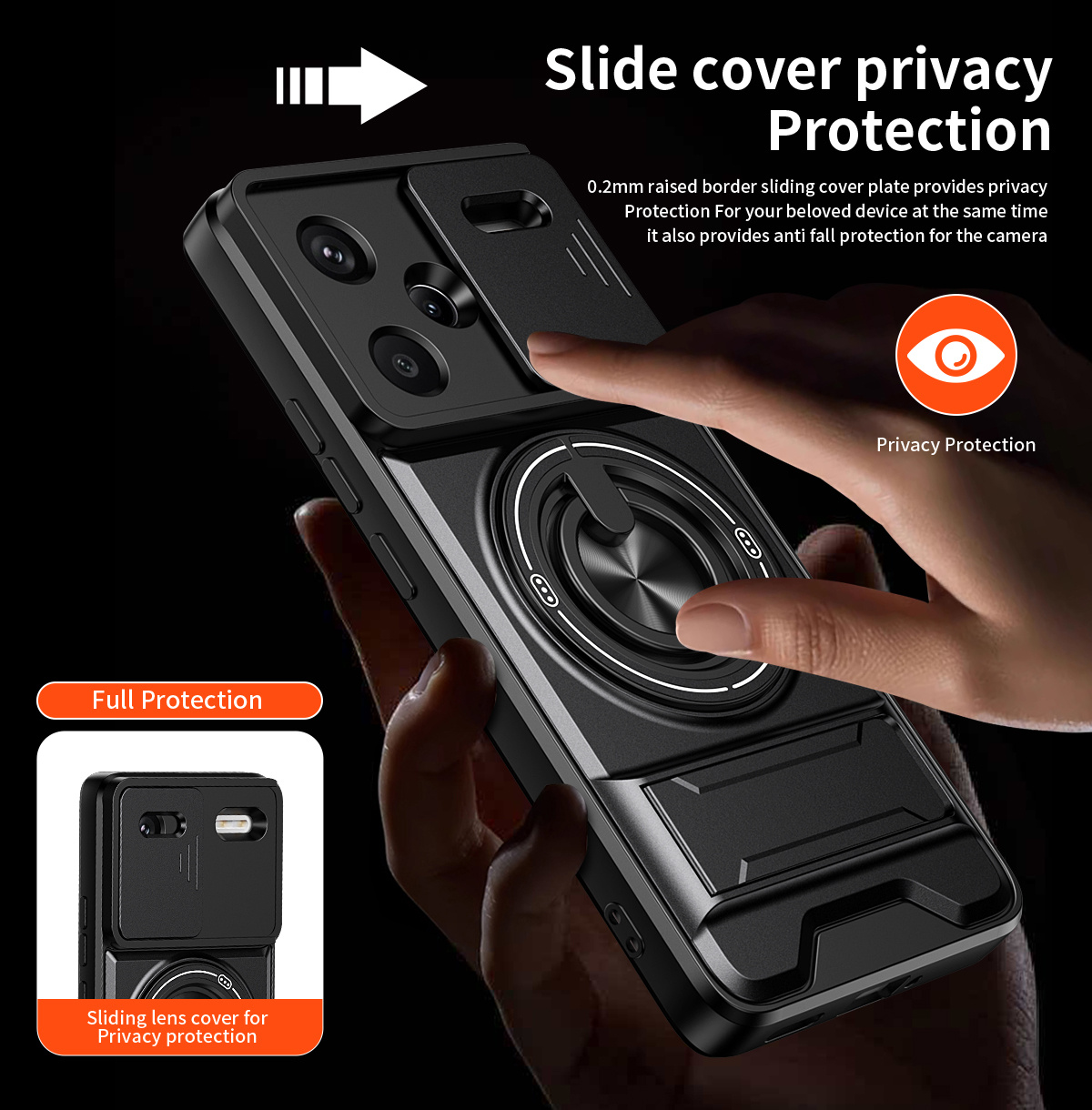 Lens Slide Camera Phone Case f - Phone Accessories Popsocket recension och pris