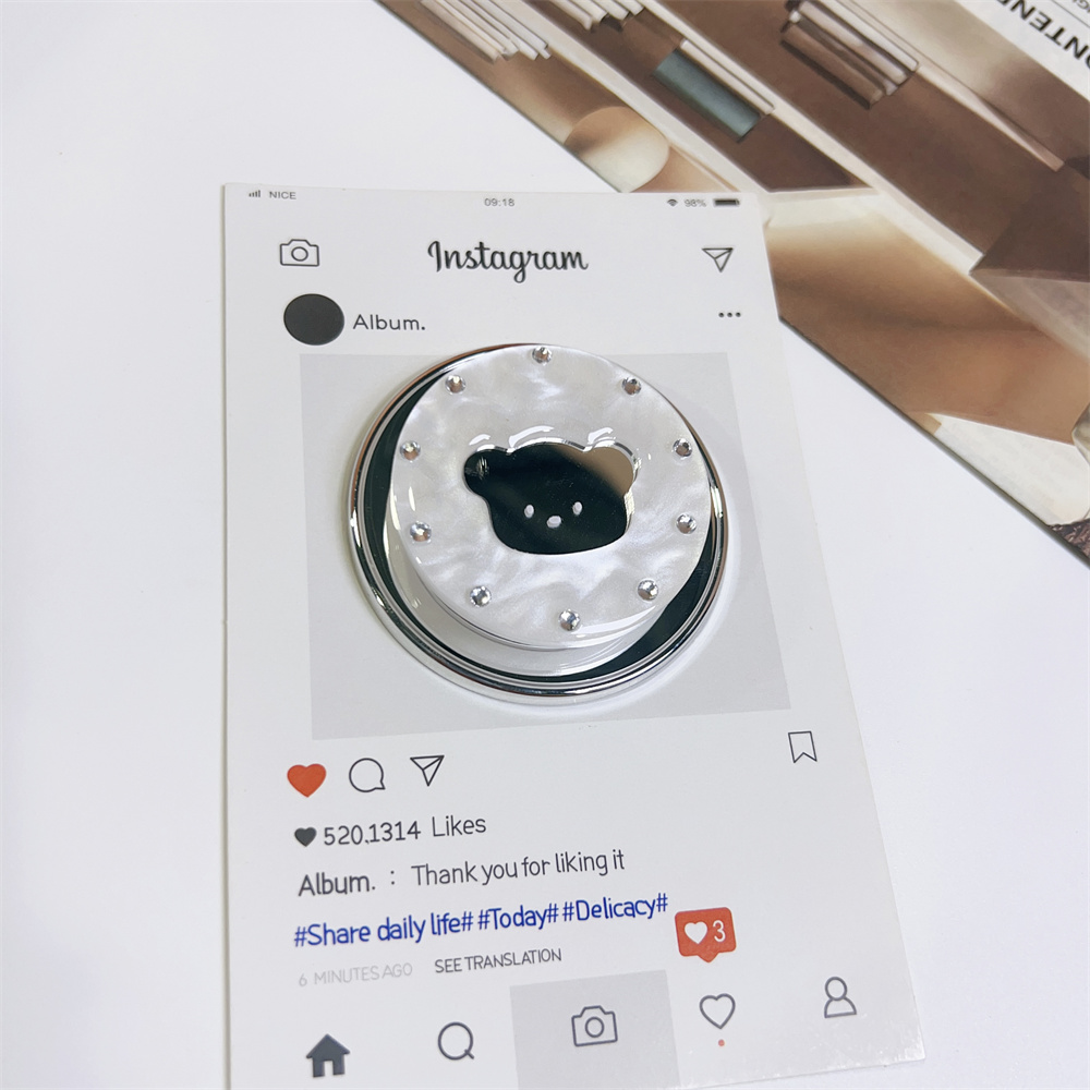 Bear Mirror Magnetic Mobile Ph - Phone Accessories Stand recension och pris